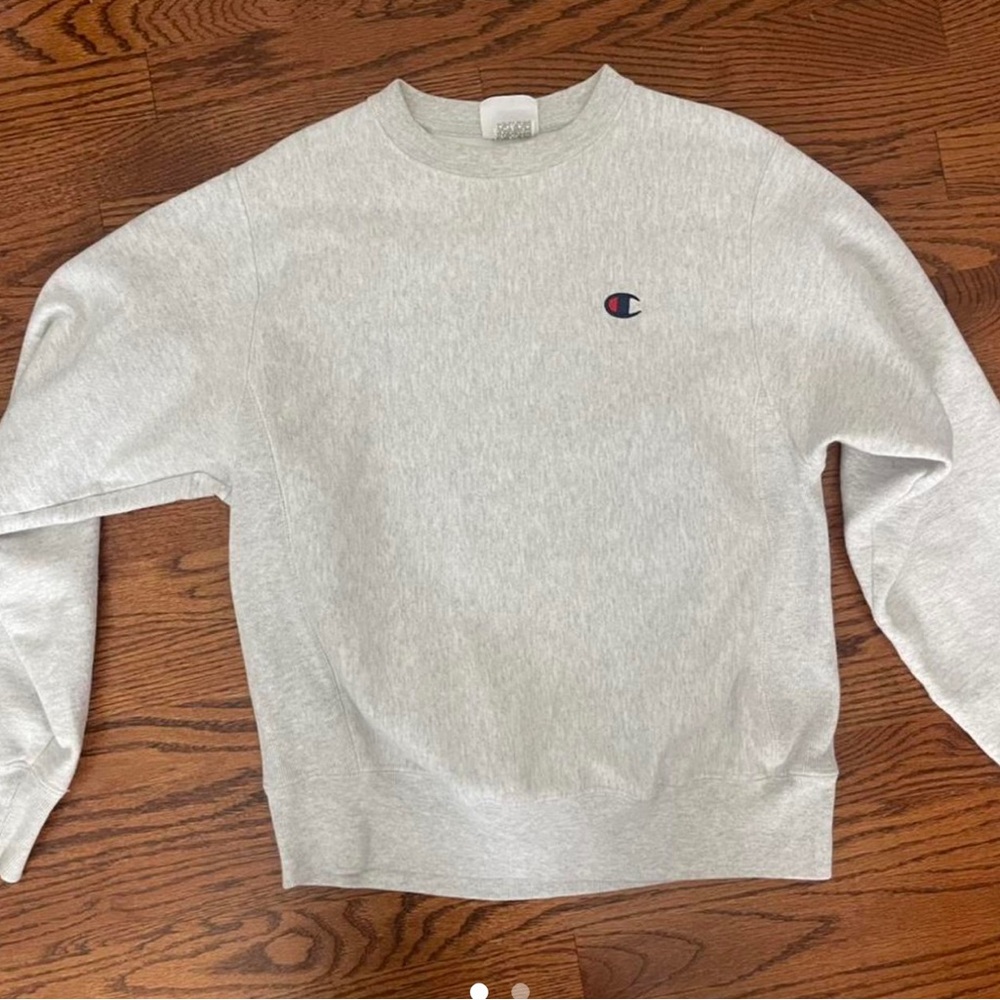 gray champion crew neck